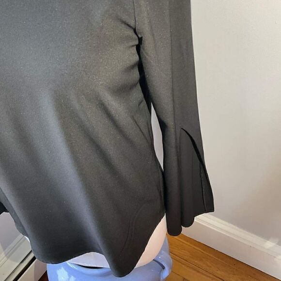 Premise Split Angel Sleeve Blouse, XS, Black - Picture 5 of 15